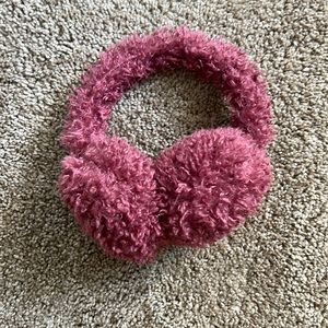 Fuzzy mauve ear muffs
